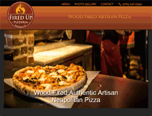 Tablet Screenshot of fireduppizzeria.com